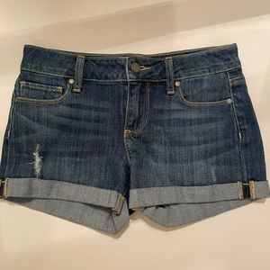 Paige size 24 cuffed denim shorts - great condition.